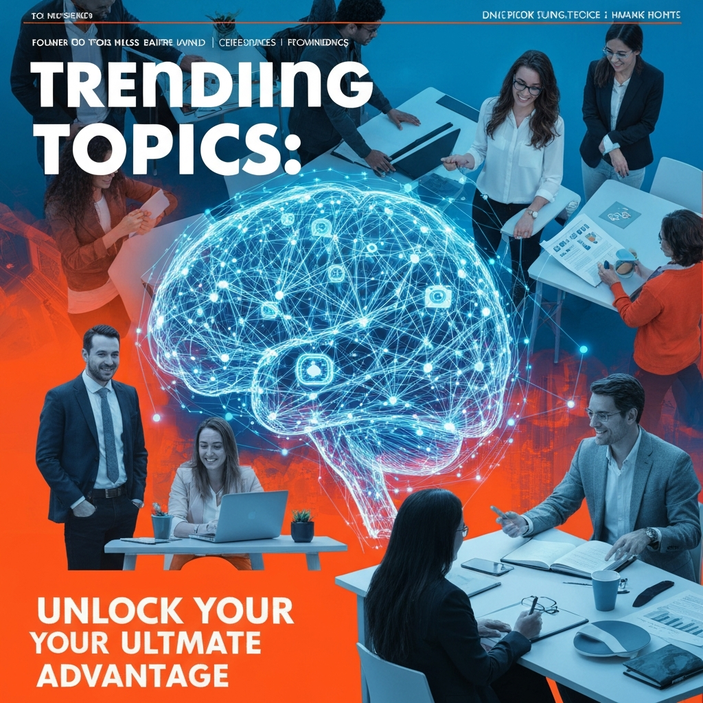 Generate a high-quality, relevant image prompt for an article about: Trending Topics: Unlock Your Ul